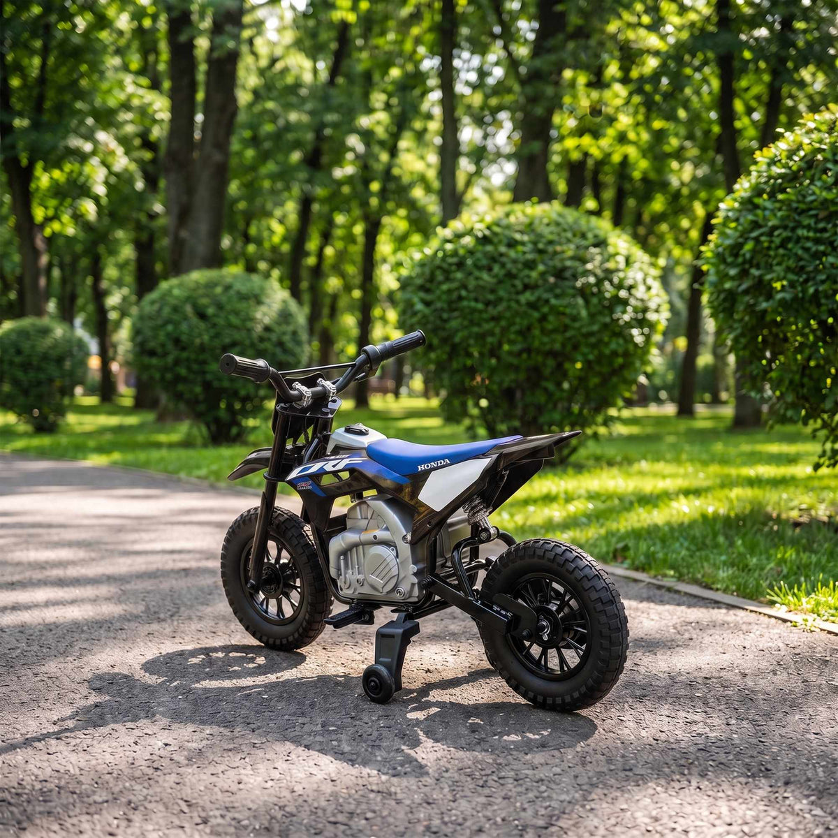 Electric Kids Motorcycle, 12V, Black & Blue, 3-6 km/h
