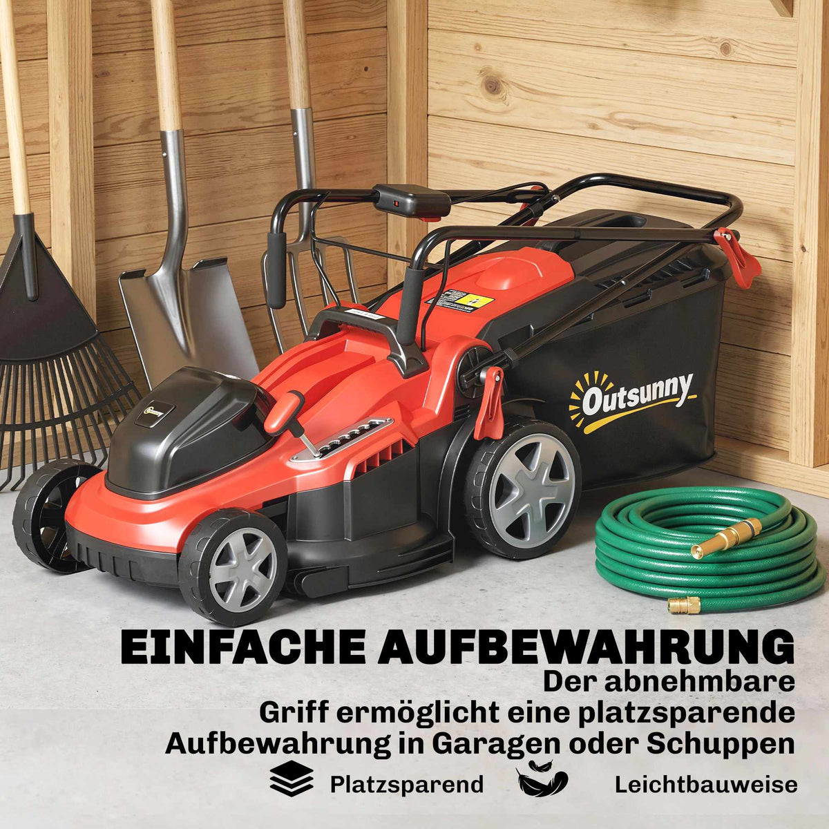 Electric Lawn Mower, 40cm Blade, 36V Brushless Motor