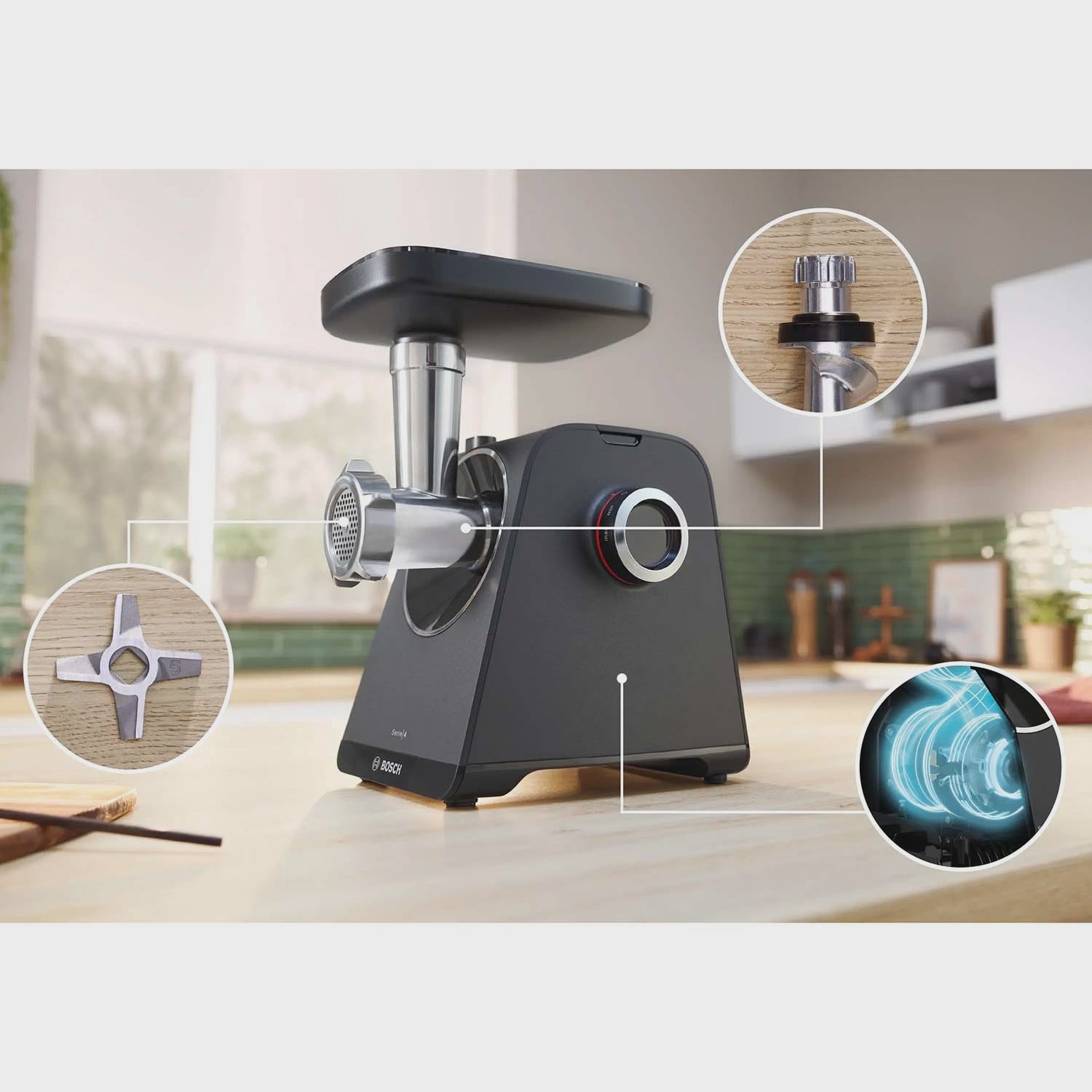 Electric Meat Grinder, 1900W, Multiple Accessories