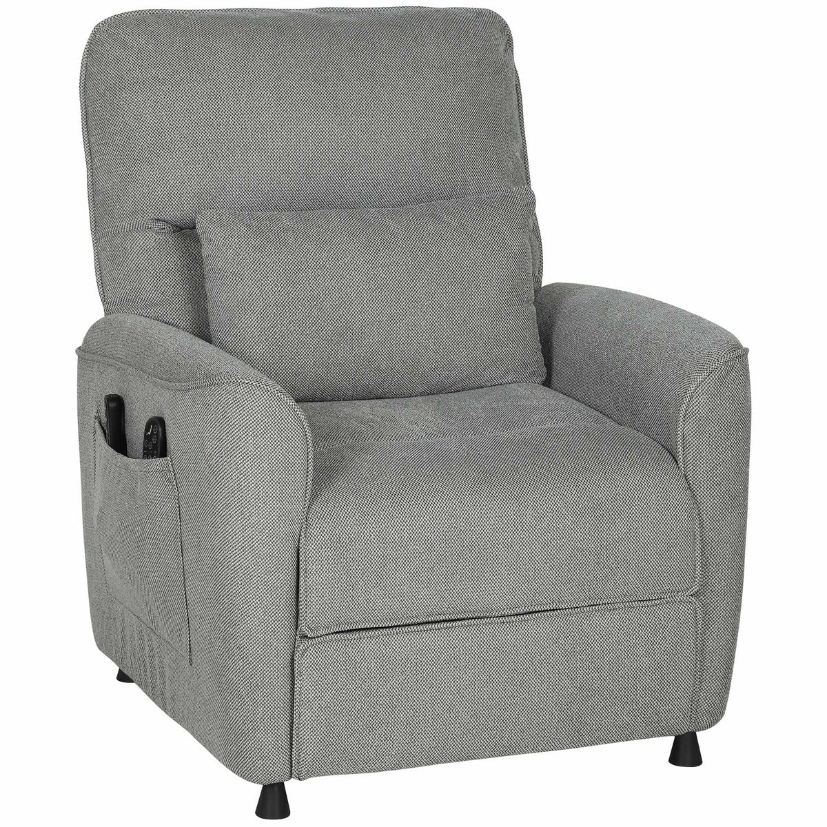 Electric Recliner Chair with Massage and Heat, Dark Grey