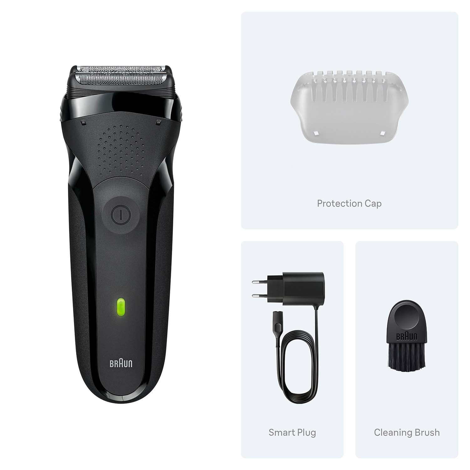 Electric Shaver – Cordless, Rechargeable, Wet & Dry Use
