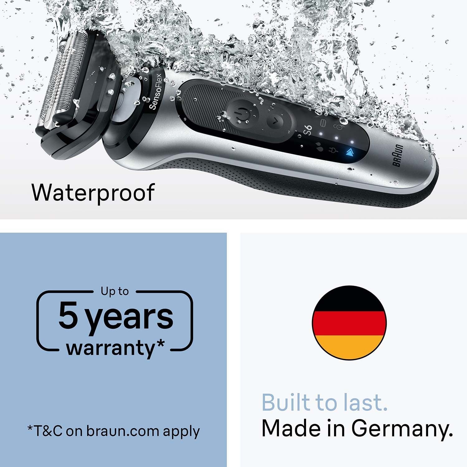 Electric Shaver Series 6, Wet & Dry, Rechargeable