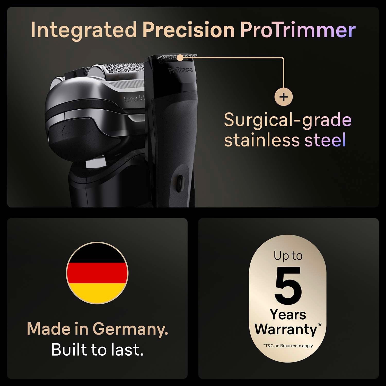 Electric Shaver Series 9 PRO+ Wet & Dry, Rechargeable