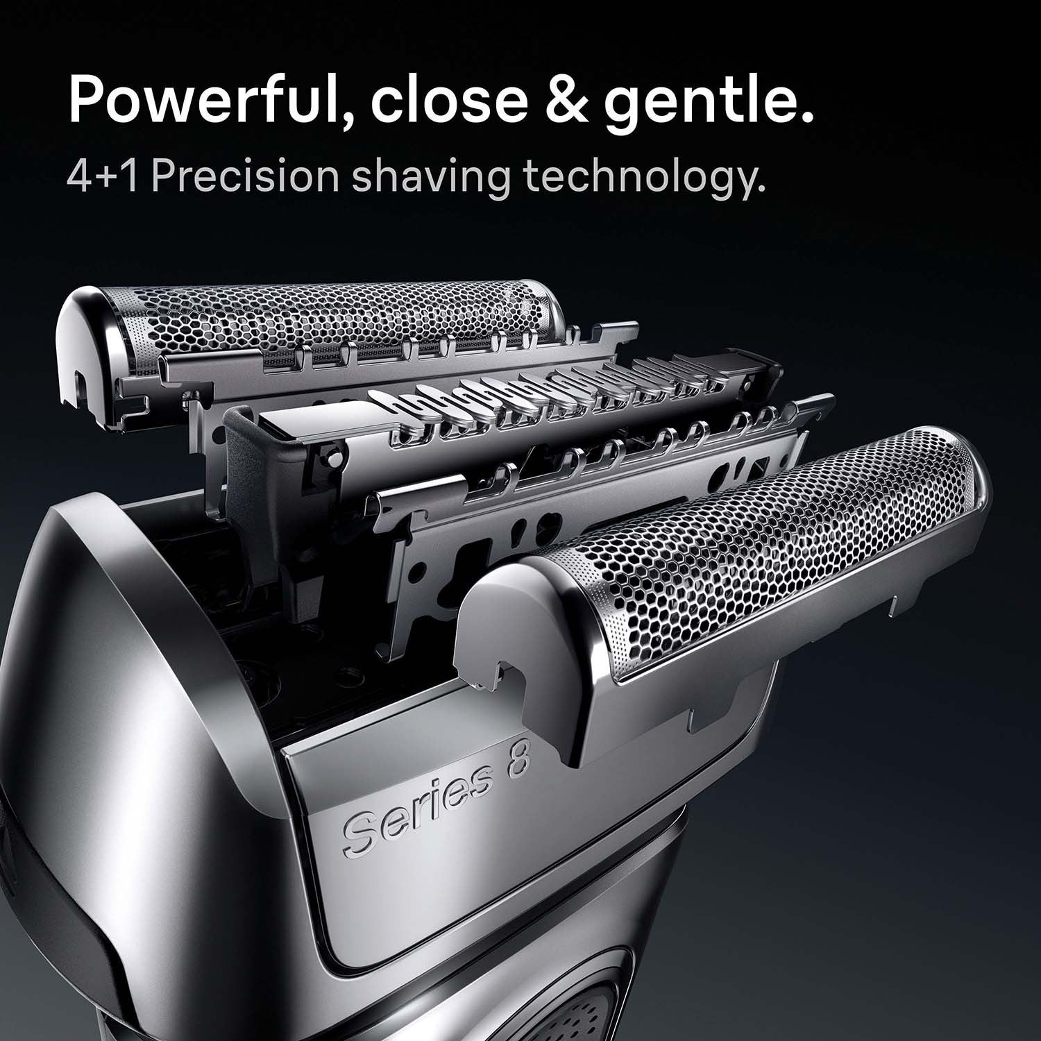 Electric Shaver, Wet & Dry, Rechargeable, Series 8