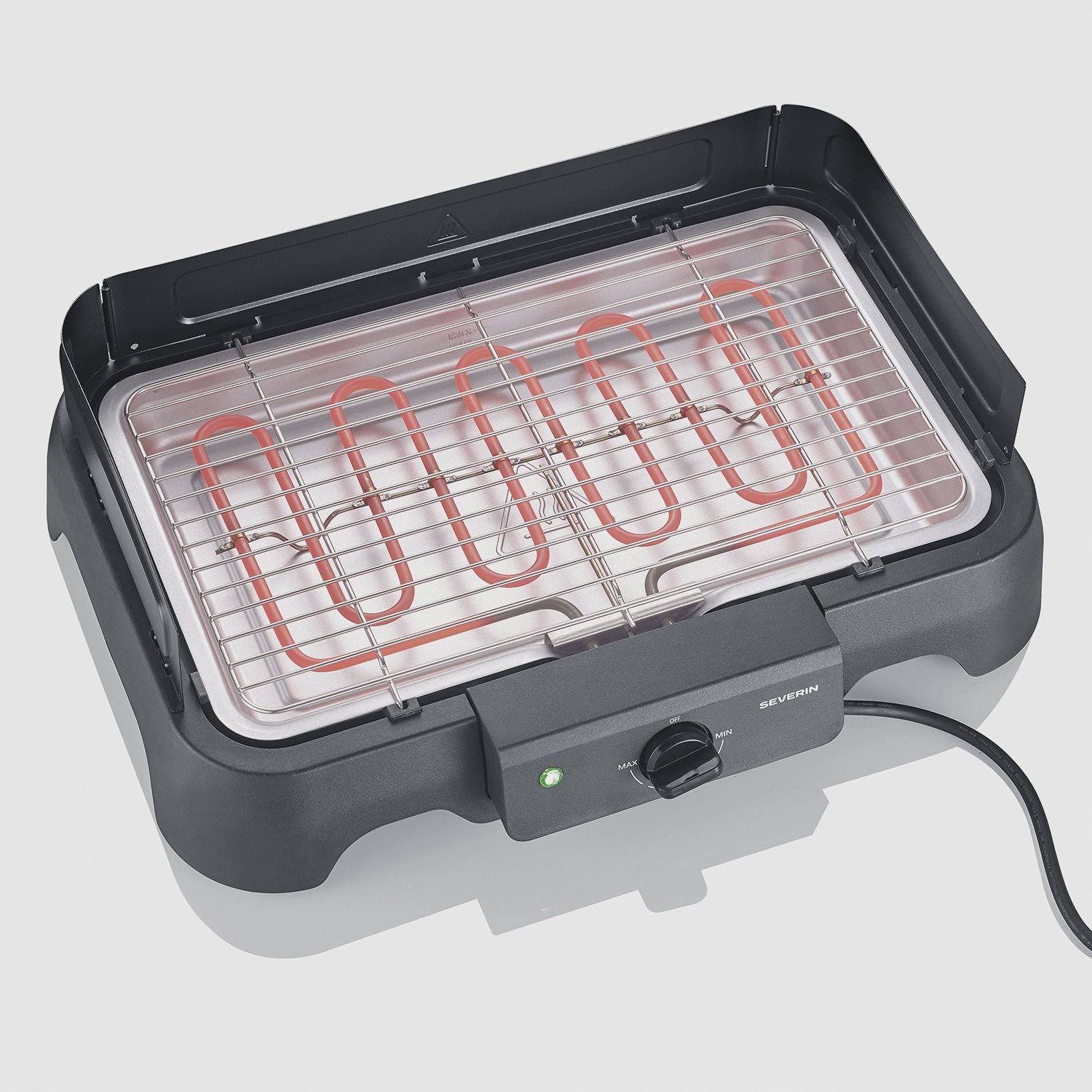 Electric Tabletop BBQ Grill with Stainless Steel Grate