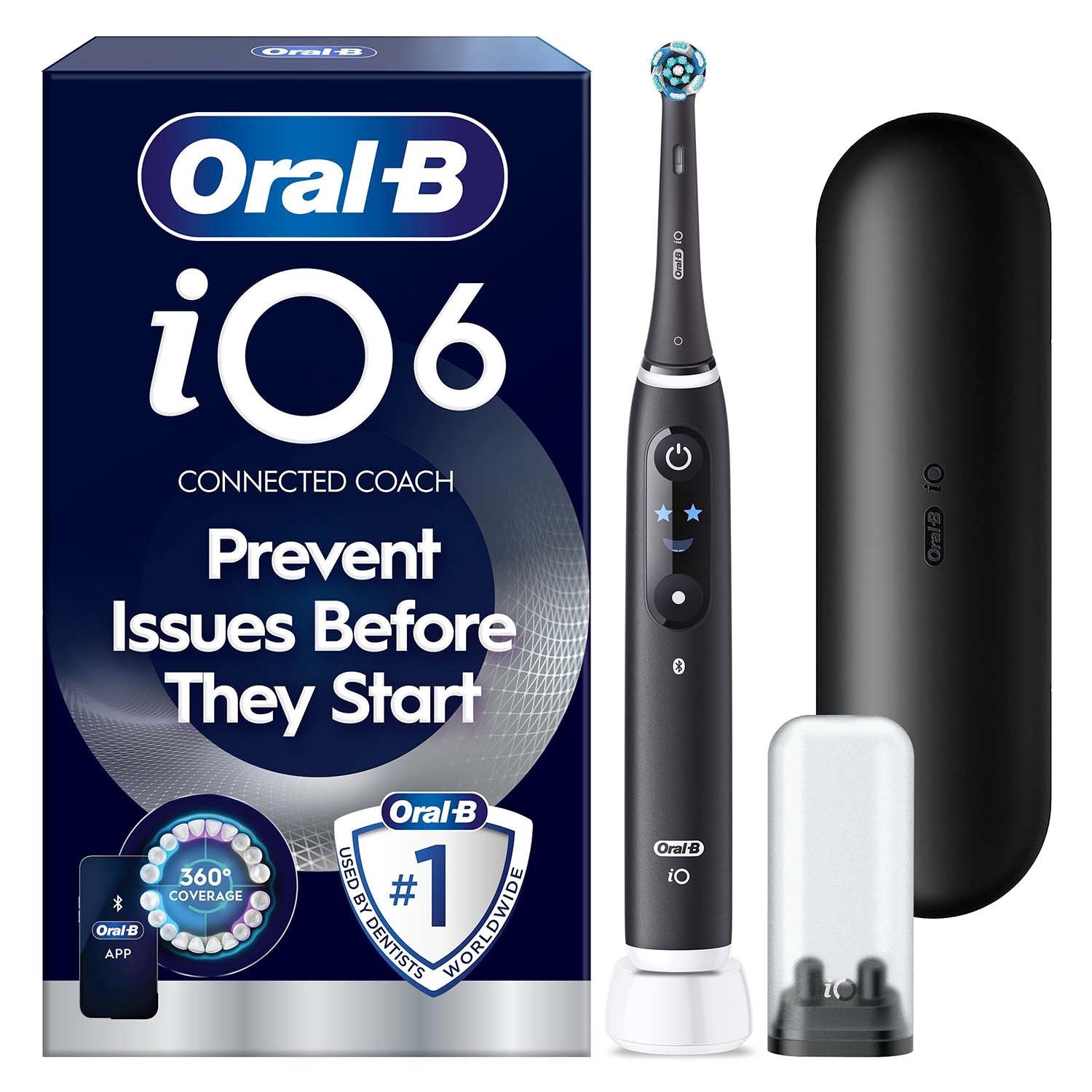 Electric Toothbrush Black Lava, 1 Refill, Smart App Sync