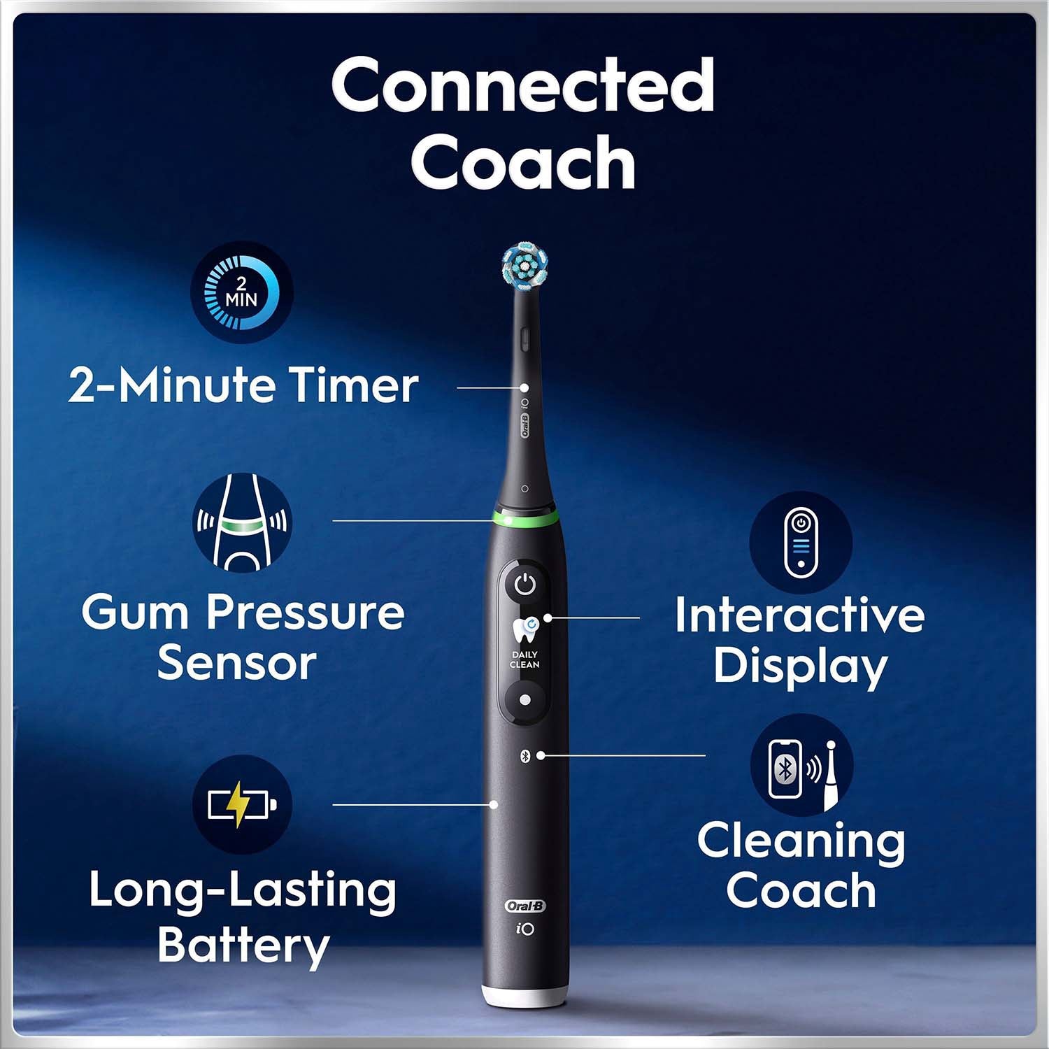 Electric Toothbrush Black Lava, 1 Refill, Smart App Sync