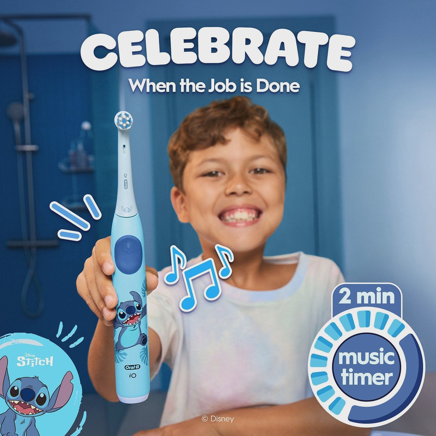 Electric Toothbrush for Kids, 3 Modes, Music Timer