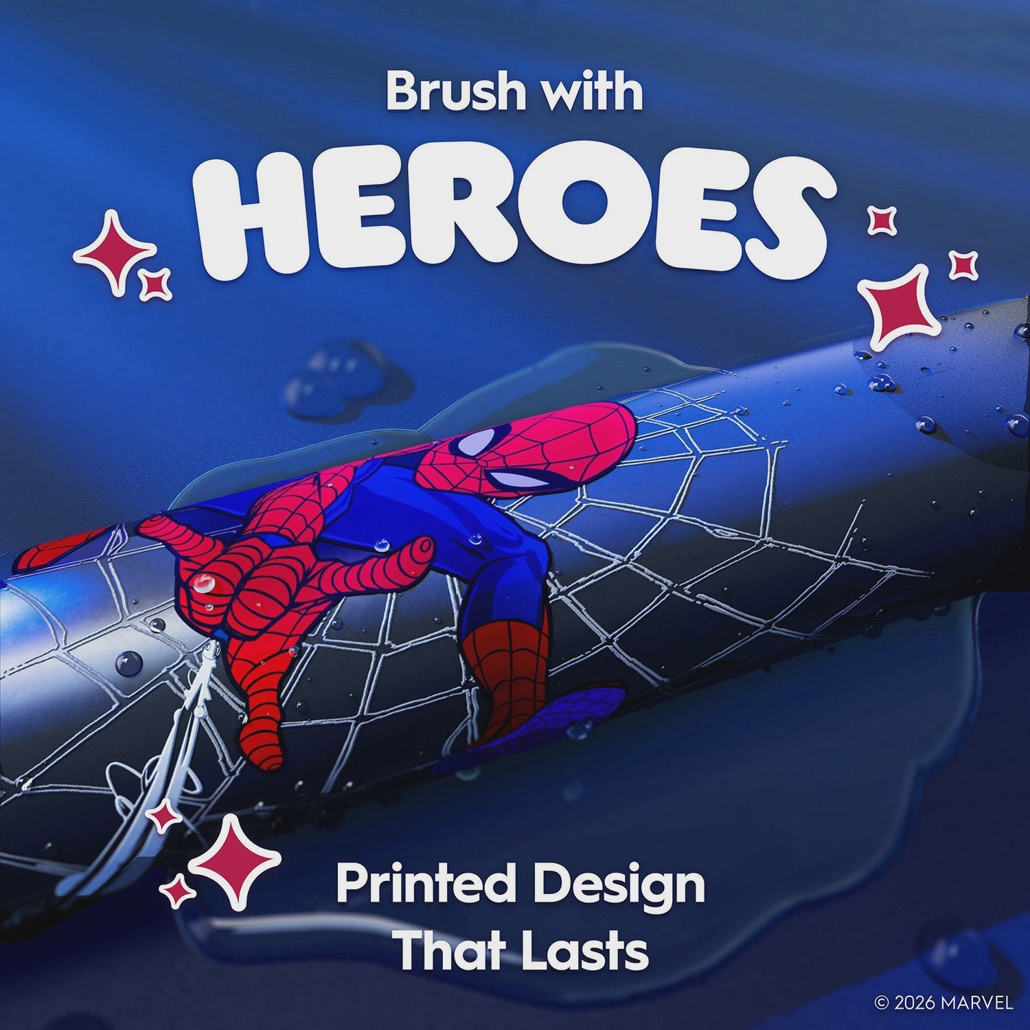 Electric Toothbrush for Kids 6+, Spiderman Design, Travel Case