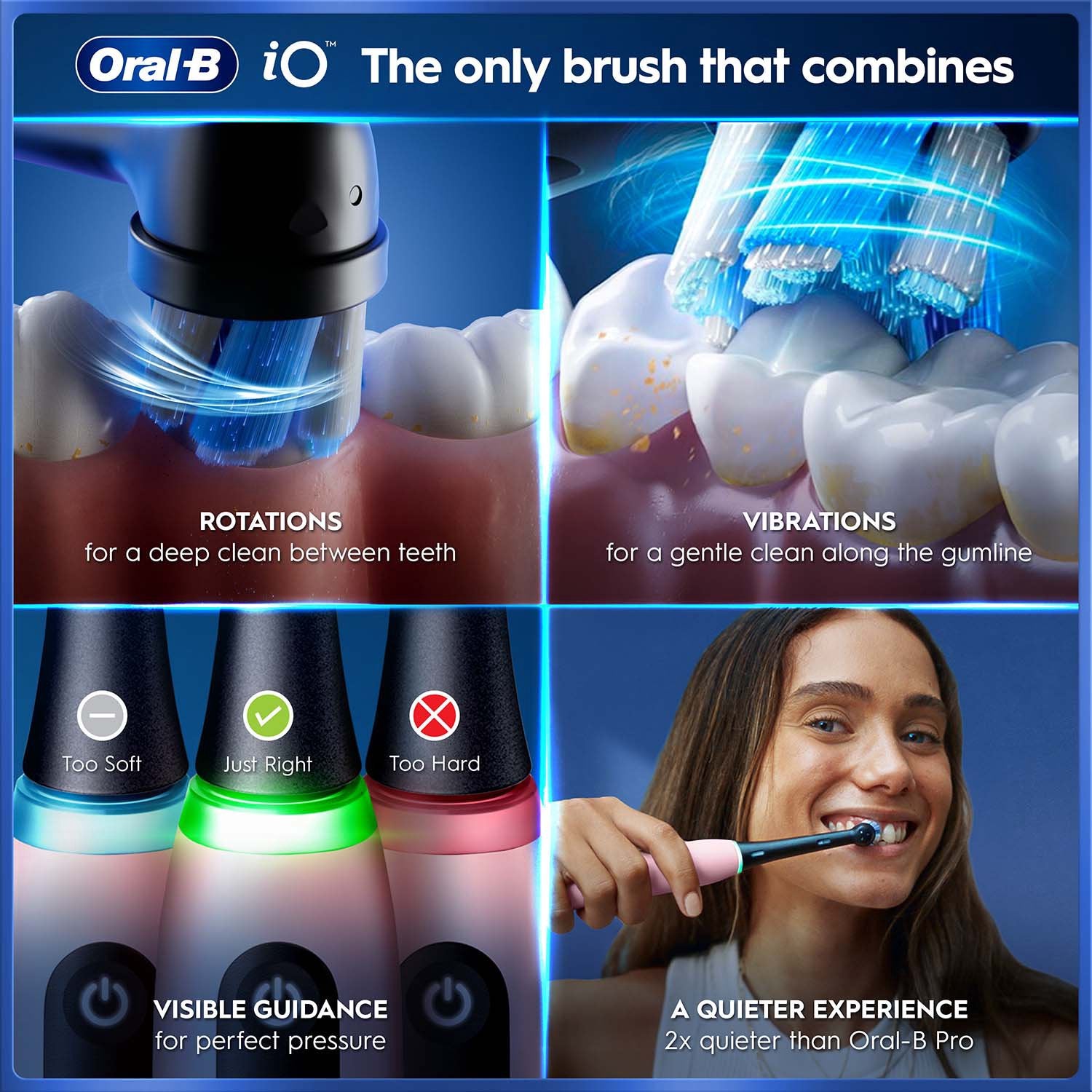 Electric Toothbrush with 5 Modes, Blush Pink
