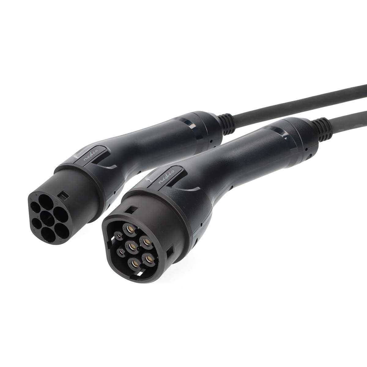 Electric Vehicle Cable | Cable Type 2 | 16 A | 11000 W | 3-Phases | 5.00 m | Black | Gift Box