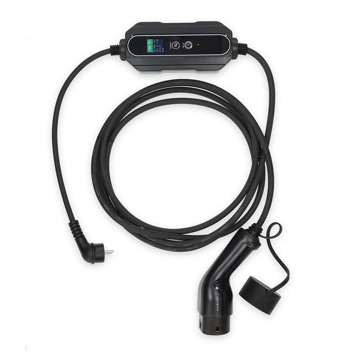 Electric Vehicle Portable Charger | AT-N05V3V3-F 3G1.5 | 1380 / 2300 / 3680 W | 6 / 8 / 10 / 13 / 16 A | 1 Phase | 5.00 m | Black | Gift Box