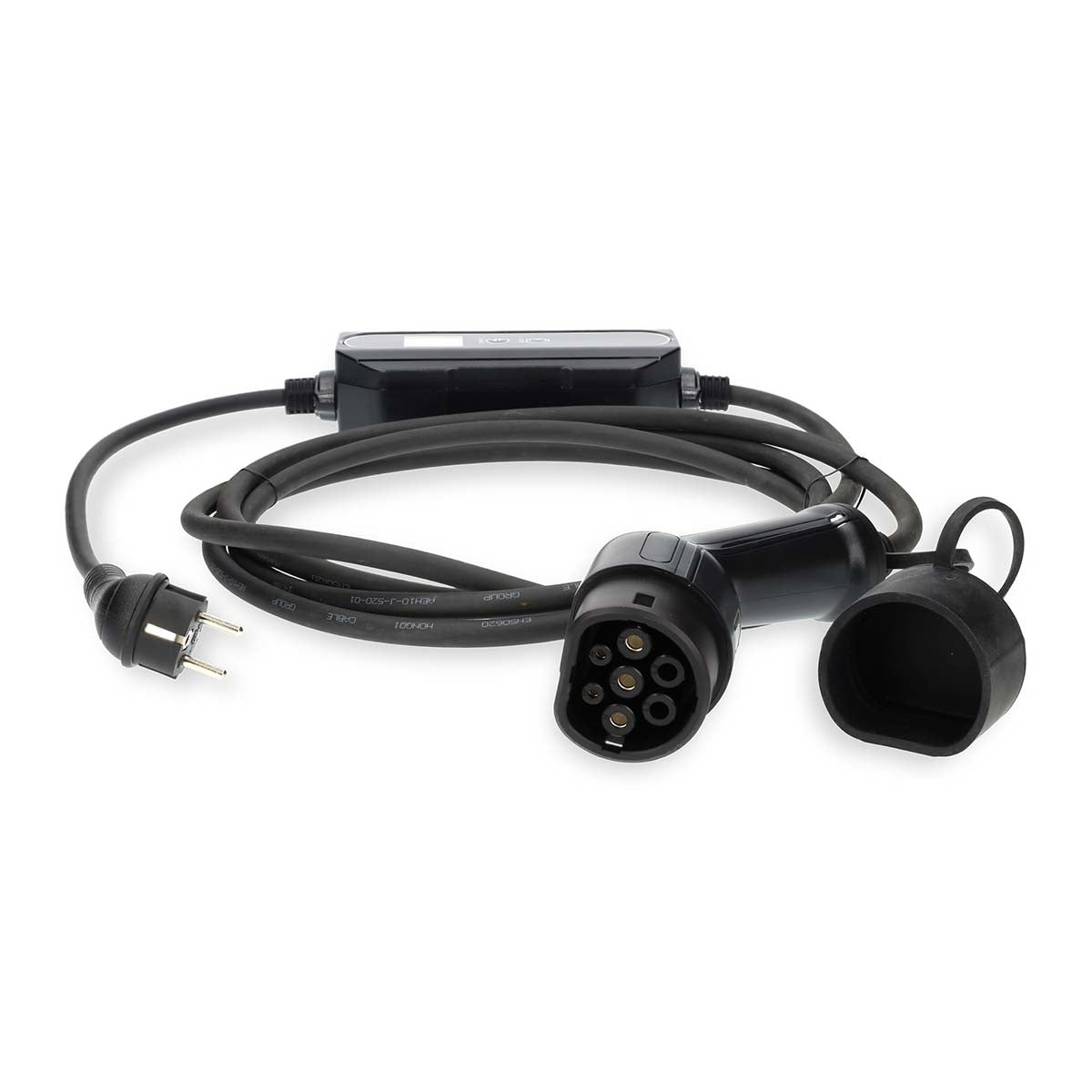 Electric Vehicle Portable Charger | AT-N05V3V3-F 3G1.5 | 1380 / 2300 / 3680 W | 6 / 8 / 10 / 13 / 16 A | 1 Phase | 5.00 m | Black | Gift Box