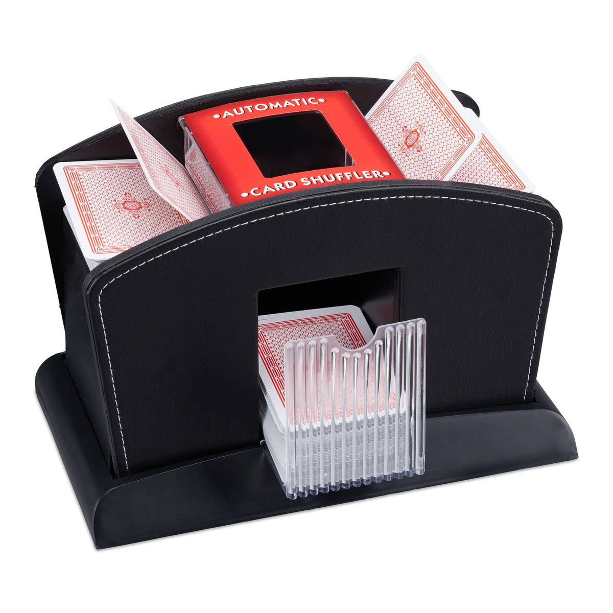 Electric card shuffler for 4 decks
