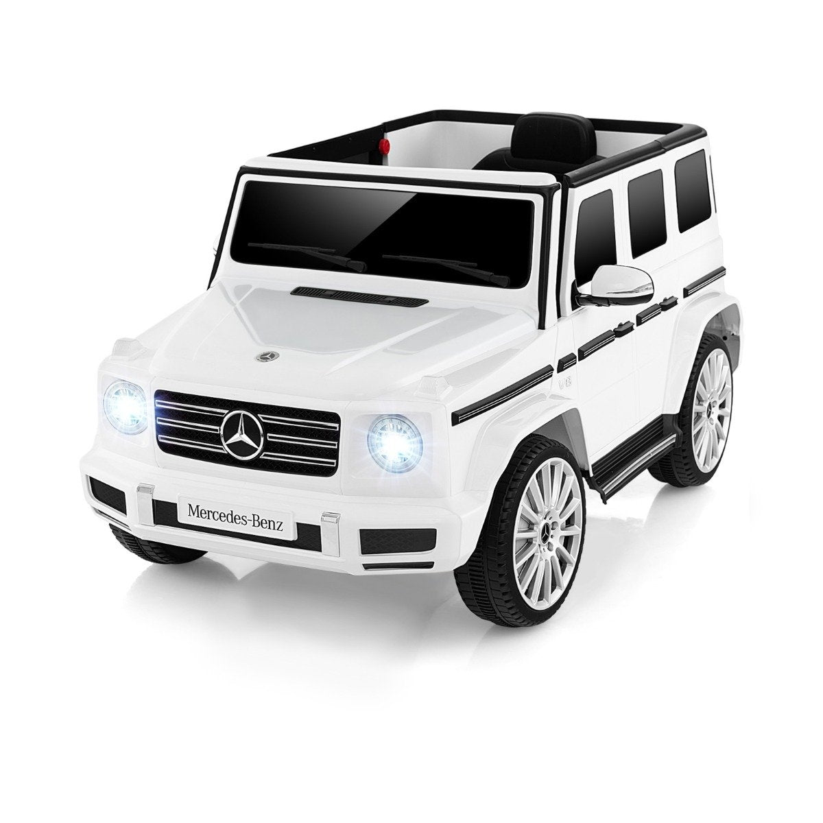 Electric car for children Mercedes Benz G500 children's car electric with remote control white