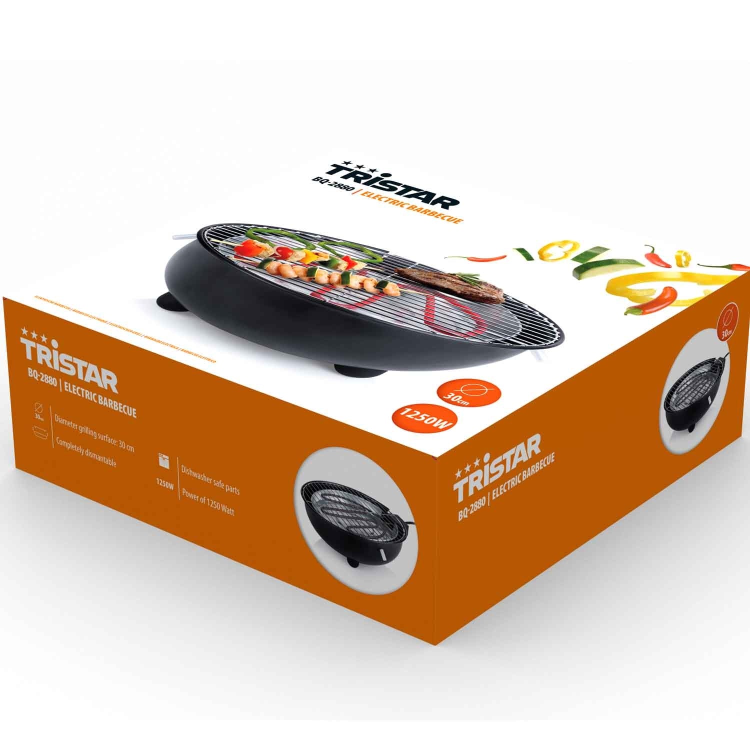 Electric grill Ø30cm Table model