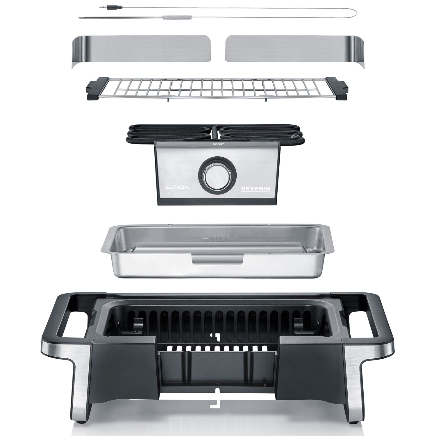 Electric grill table 500°C PG8113 VO GTS Senoa Boost