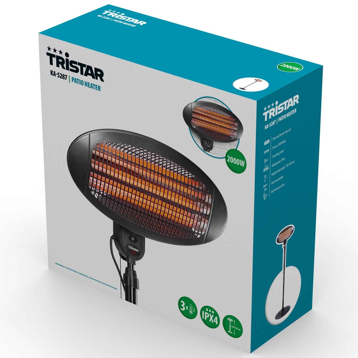 Electric heaters can be wall-mounted IPX