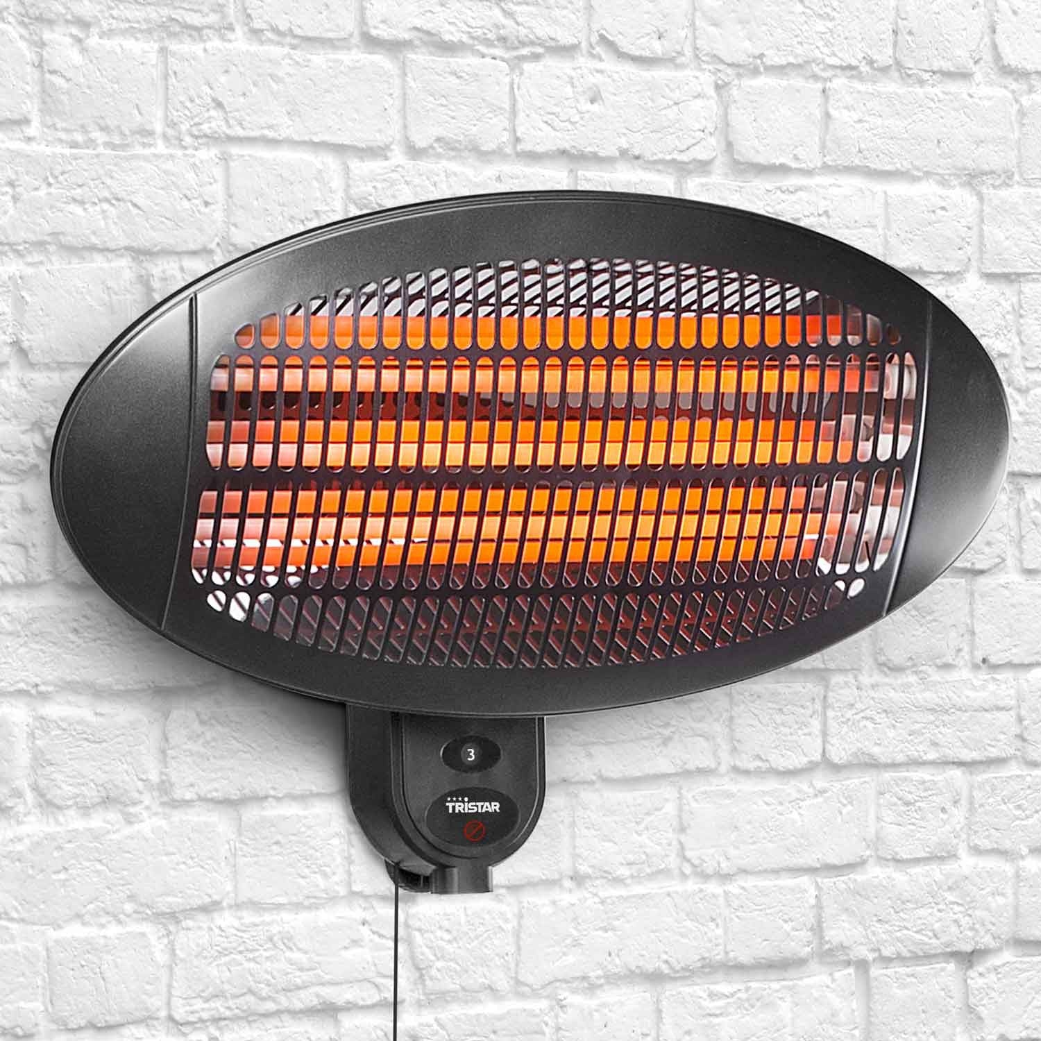 Electric heaters can be wall-mounted IPX