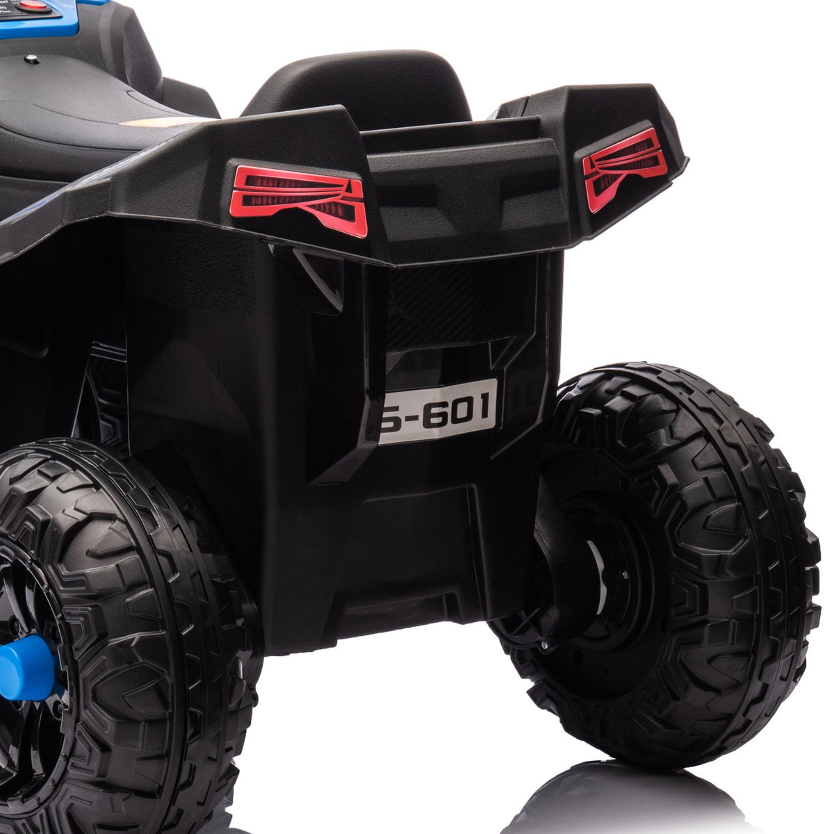 Electric quad for children 12V children's quad with 4-wheel suspension, MP3 music player, children's vehicle with headlight, forward and reverse gear, for 3-5 years children, 5 km/h, metal, blue