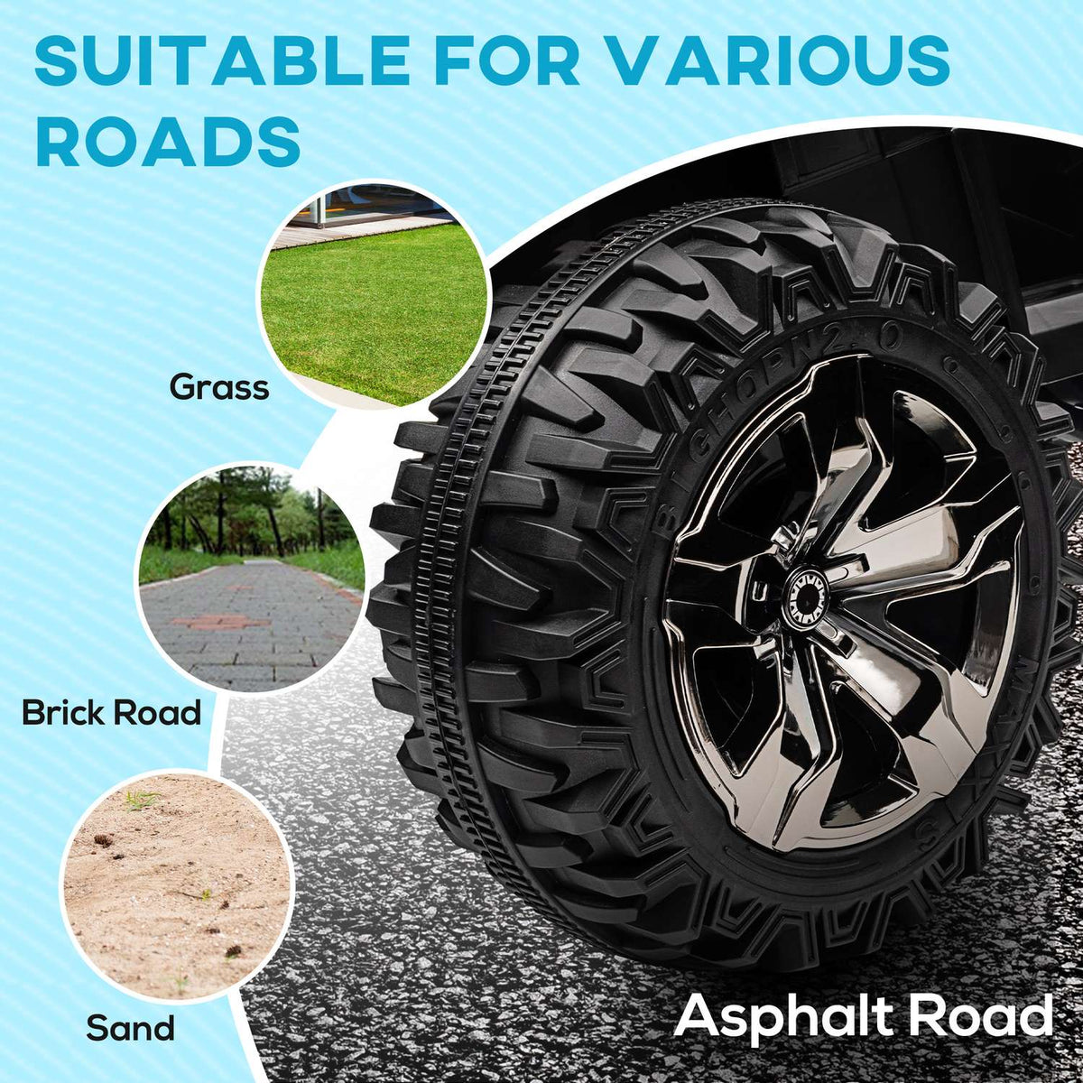 Electric quad for children, children's quad with forward, reverse function, MP3 music player, children's vehicle with headlight