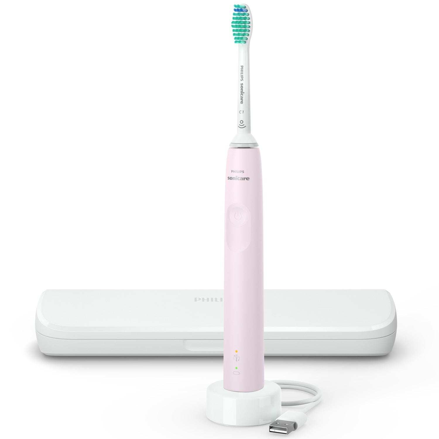 Electric toothbrush Pink + travel case HX3673/11