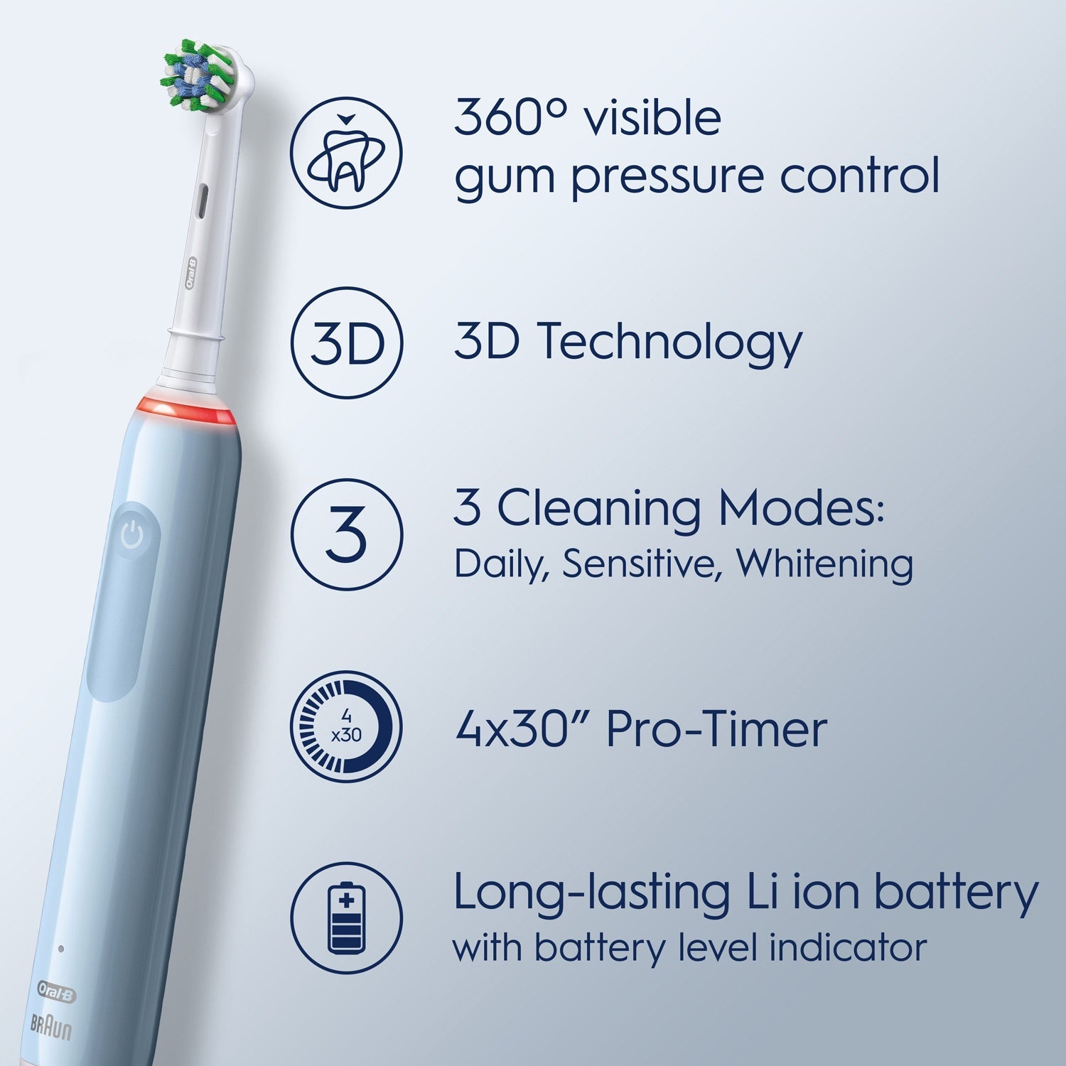 Electric toothbrush Pro3 Blue + Extra Refill