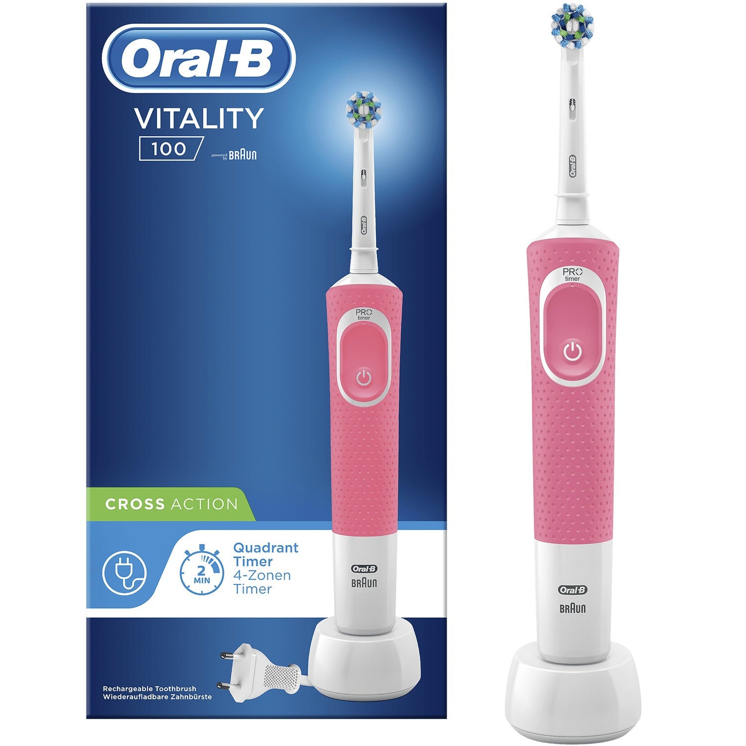 Electric toothbrush Vitality 100 Pink CA HB