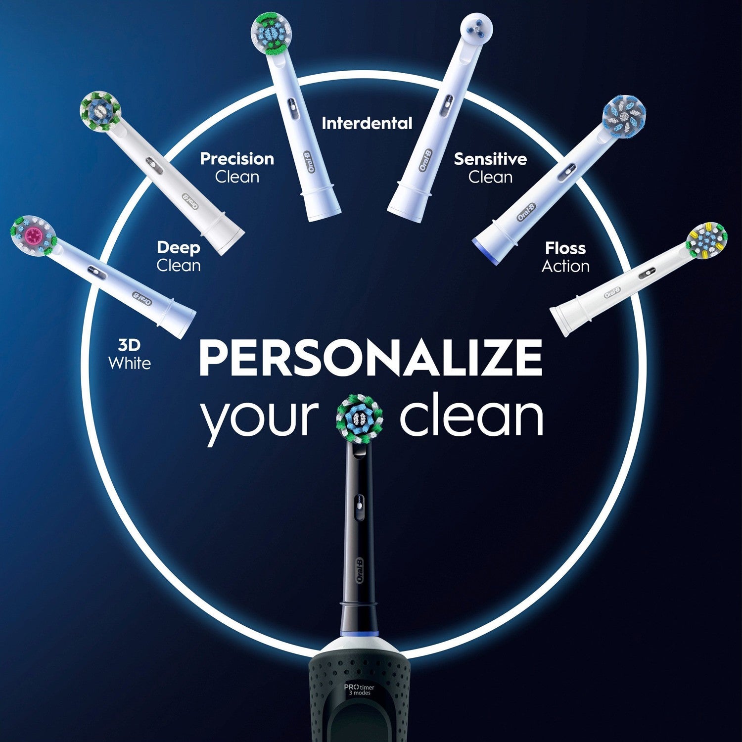 Electric toothbrush Vitality Pro Black CA HBOX