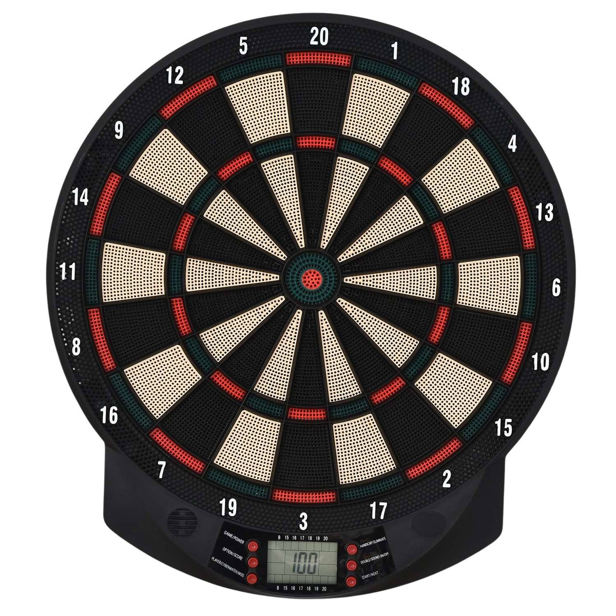 Electronic Dartboard Dartboard Set With 6 Darts, 30 Dart Heads, 26 Games, 185 Hit Options, For 8 Players, Multicolored