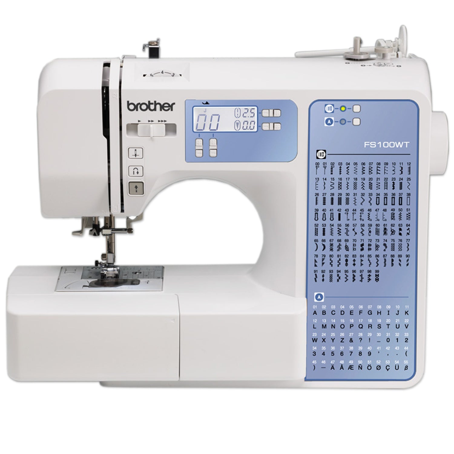 Electronic Sewing Machine, 100 Stitches, LCD Display, Free Arm