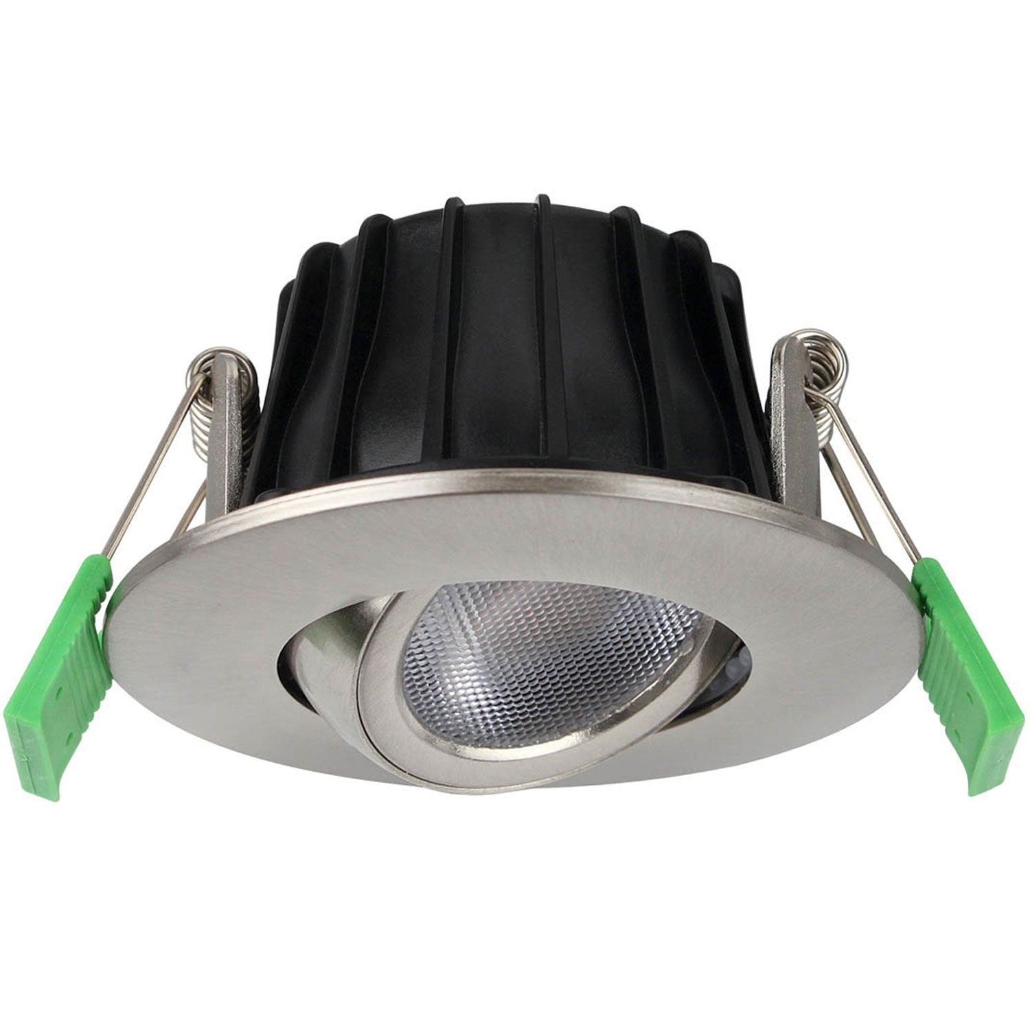 Ellen Recessed downlight Dim-to-Warm 520lm IP65 1-pack Brushed steel