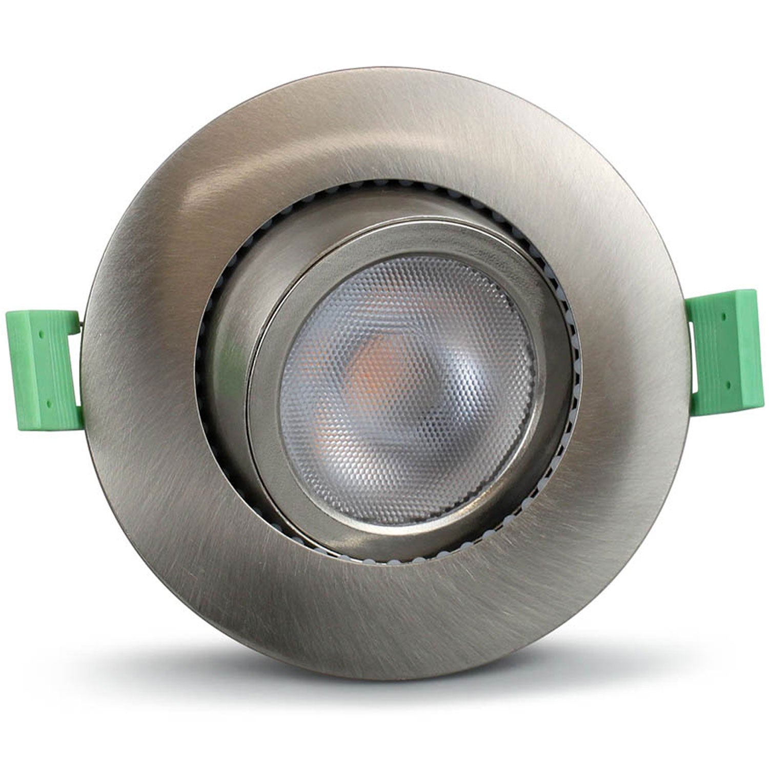 Ellen Recessed downlight Dim-to-Warm 520lm IP65 1-pack Brushed steel