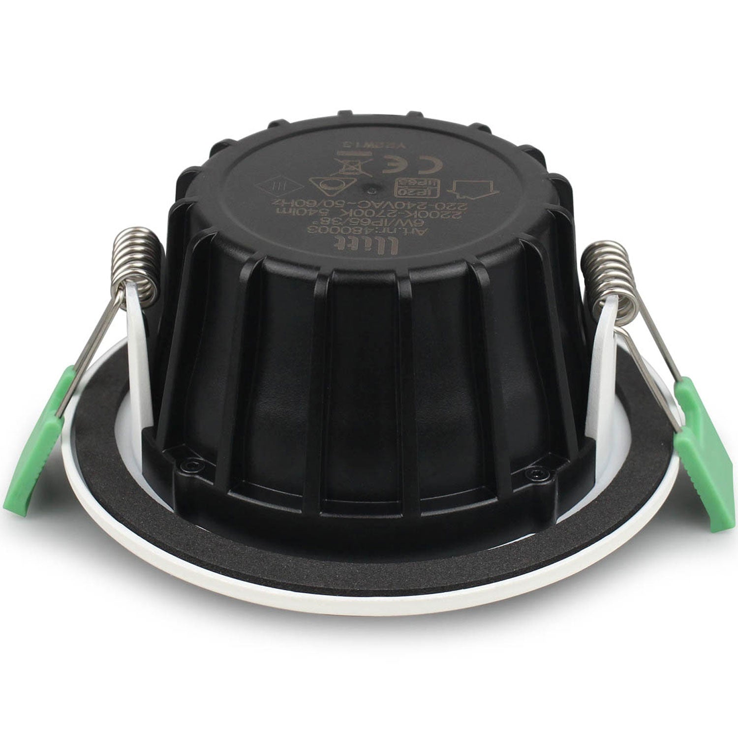 Ellen Recessed downlight Dim-to-Warm 520lm IP65 1-pack White