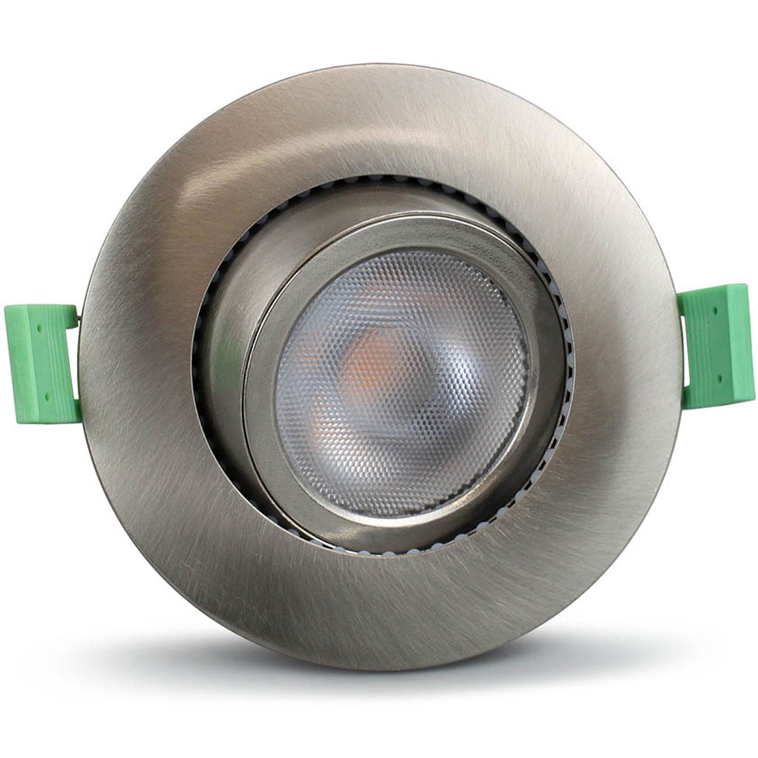 Ellen Recessed downlight Dim-to-Warm 520lm IP65 3-pack Brushed steel