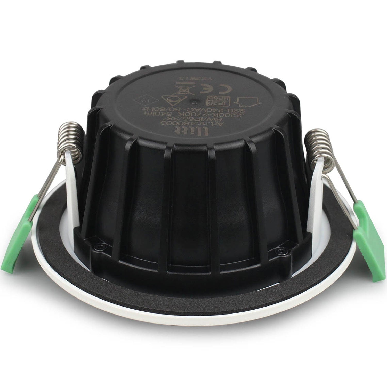 Ellen Recessed downlight Dim-to-Warm 520lm IP65 3-pack White