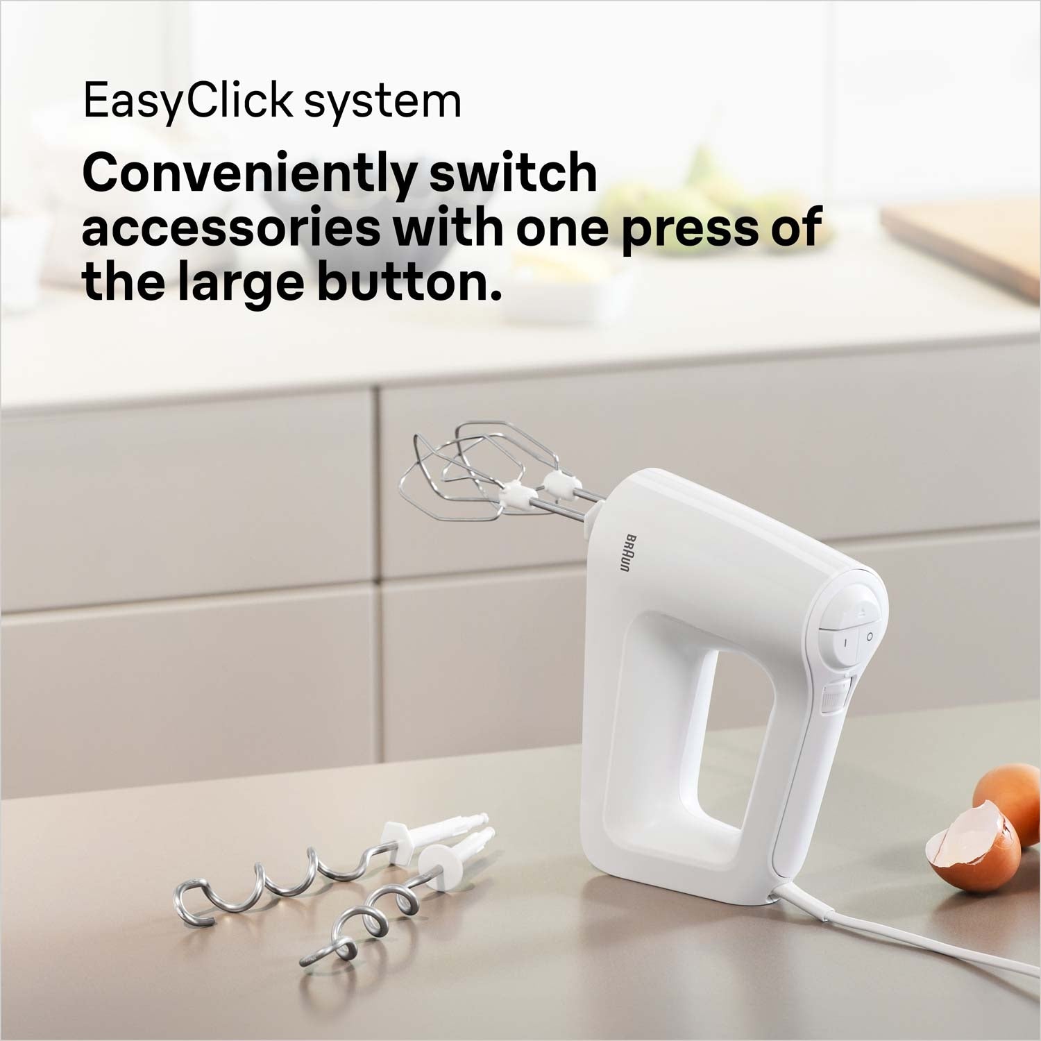 Elvisp HM3000WH MultiMix3 450W incl. Dough hooks