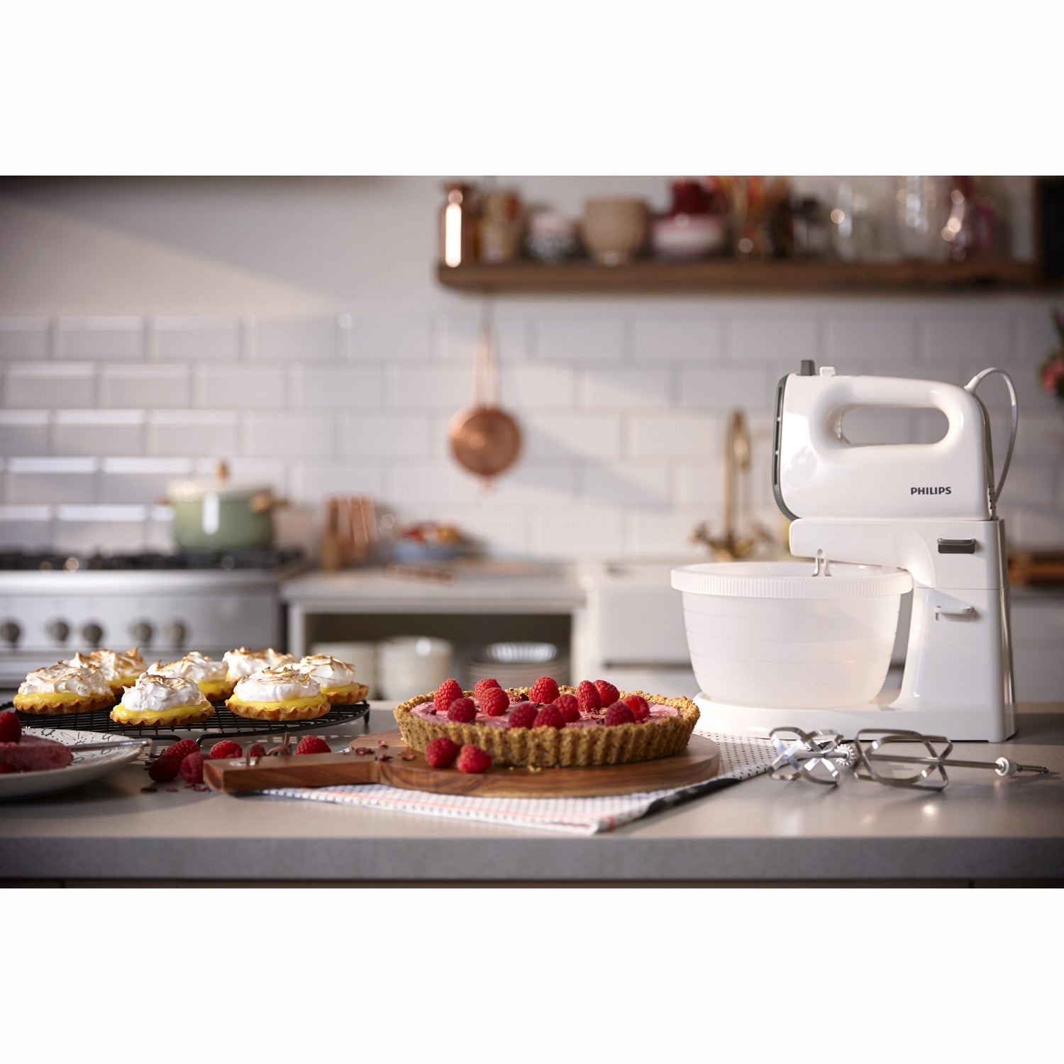 Elvisp m. Bowl HR3745 450W 5 Speeds & Turbo