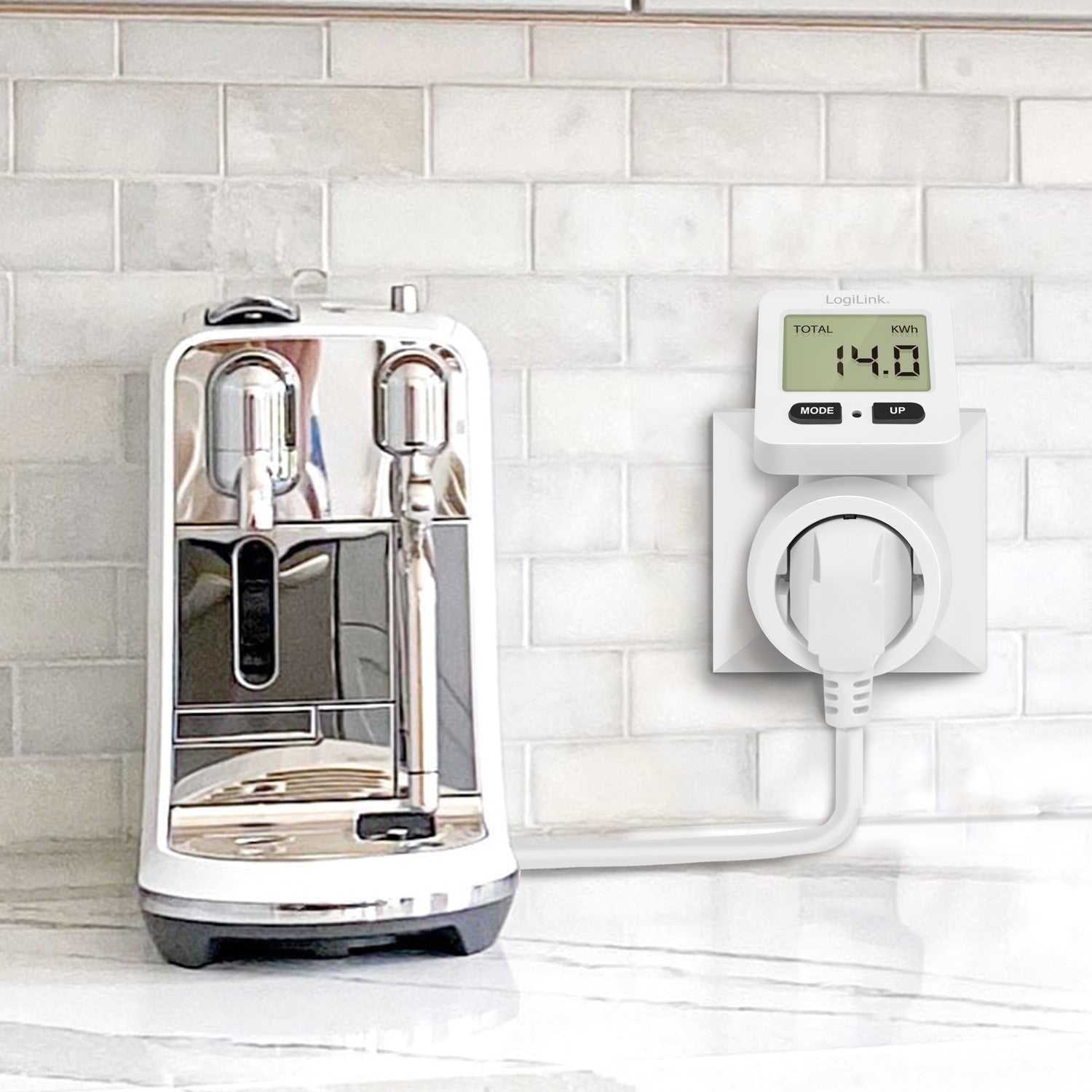 Energy meter with cost calculation Rotatable display