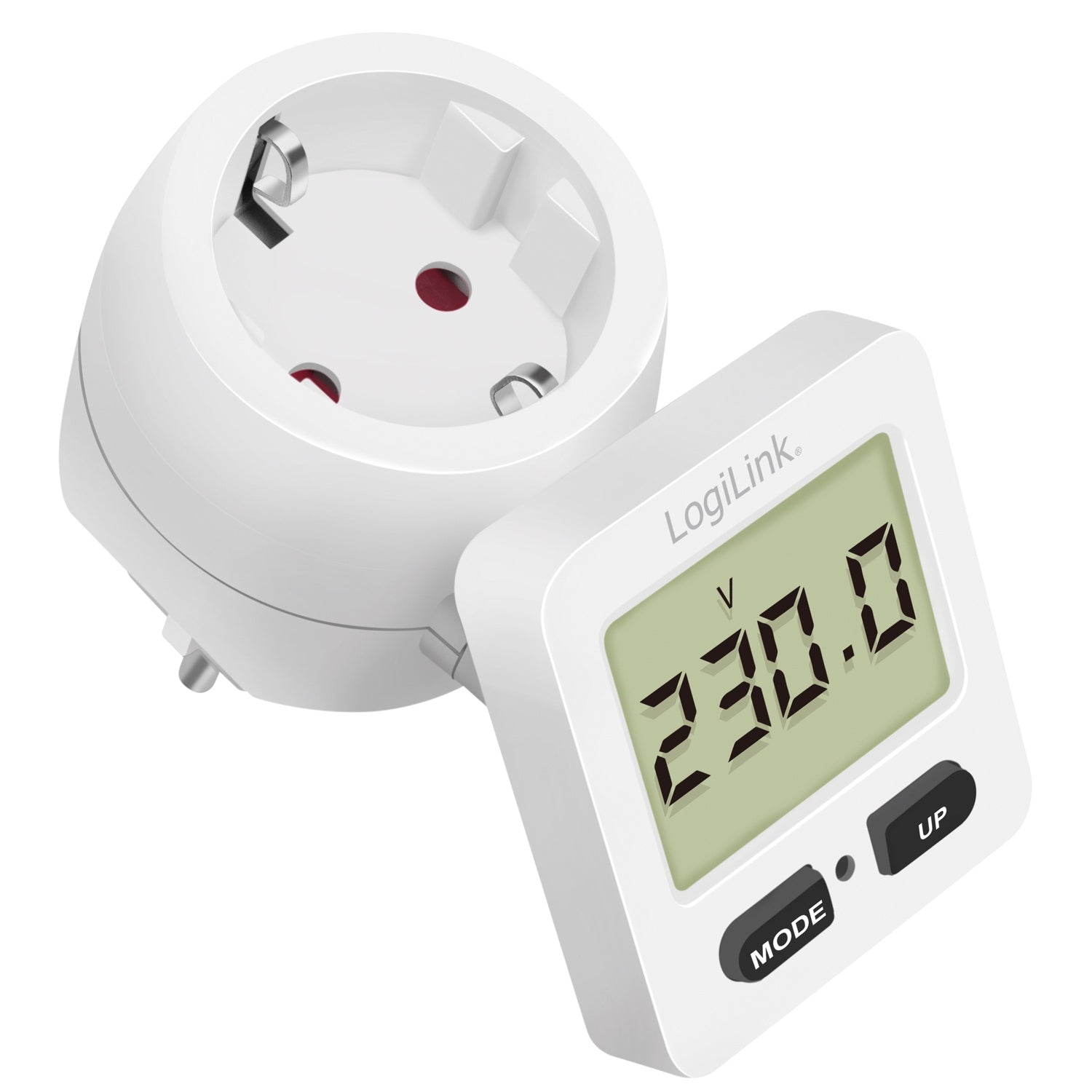 Energy meter with cost calculation Rotatable display