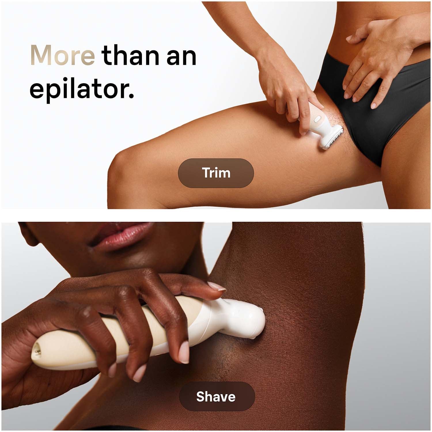 Epilator Wet & Dry, Long-Lasting Smooth Skin, Gold