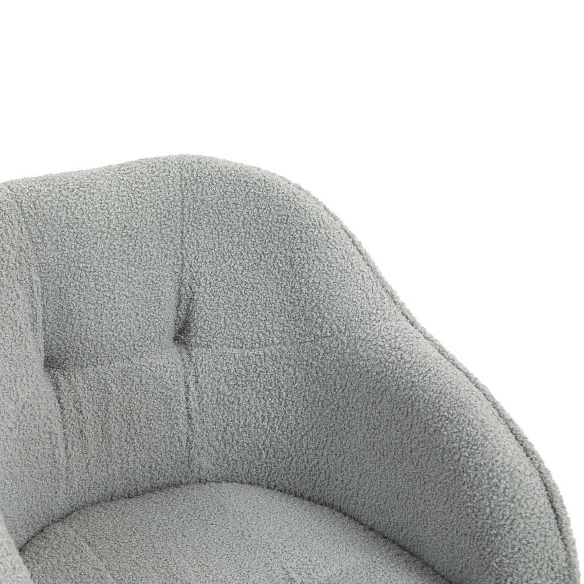 Ergonomic Office Chair, Teddy Fleece, Adjustable Height