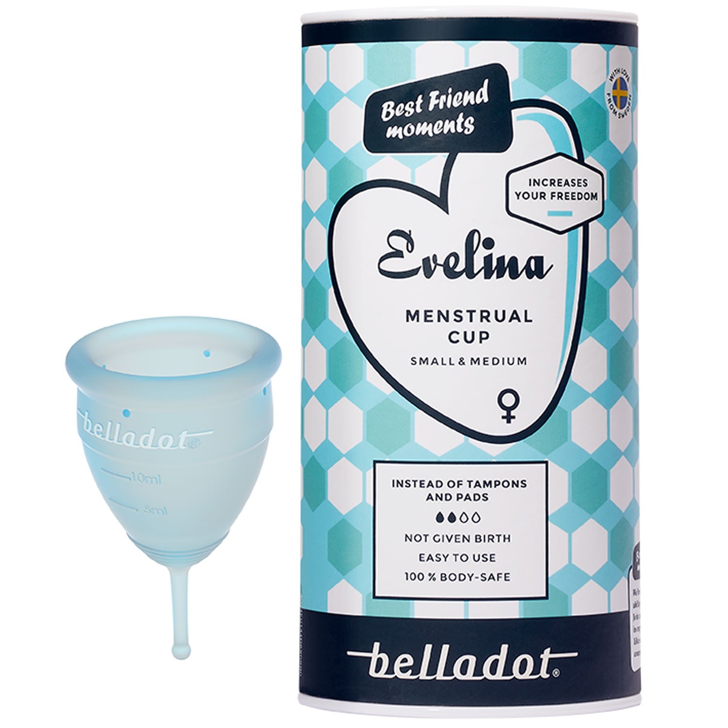 Evelina menstrual cup Small & Medium
