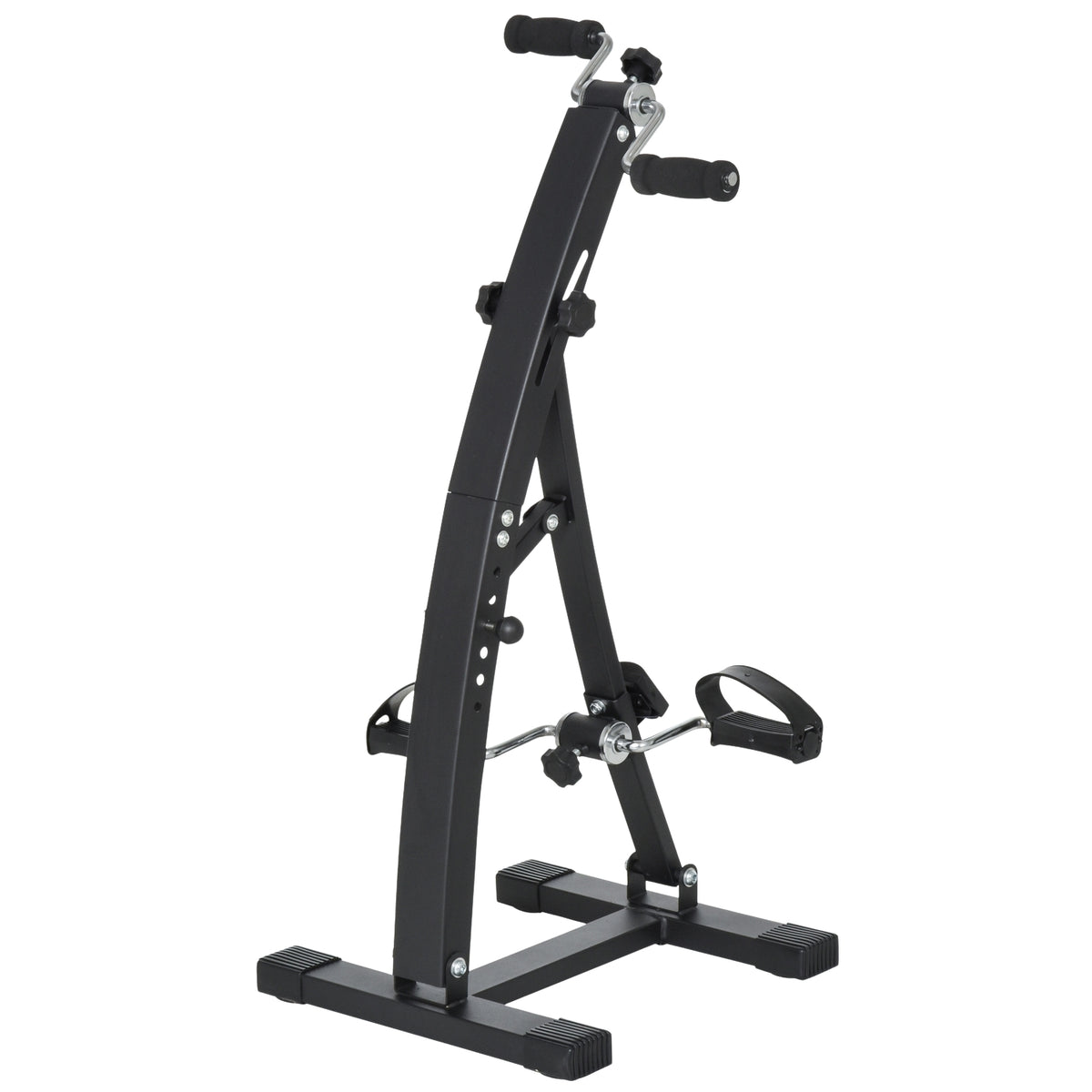 Exercise Bike Exercise Trainer Pedal Trainer For Seniors, Steel, Black, 41X50X96Cm