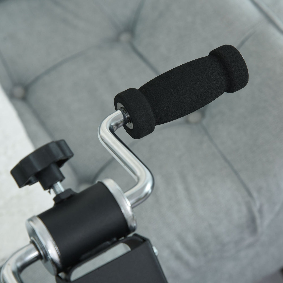 Exercise Bike Exercise Trainer Pedal Trainer For Seniors, Steel, Black, 41X50X96Cm