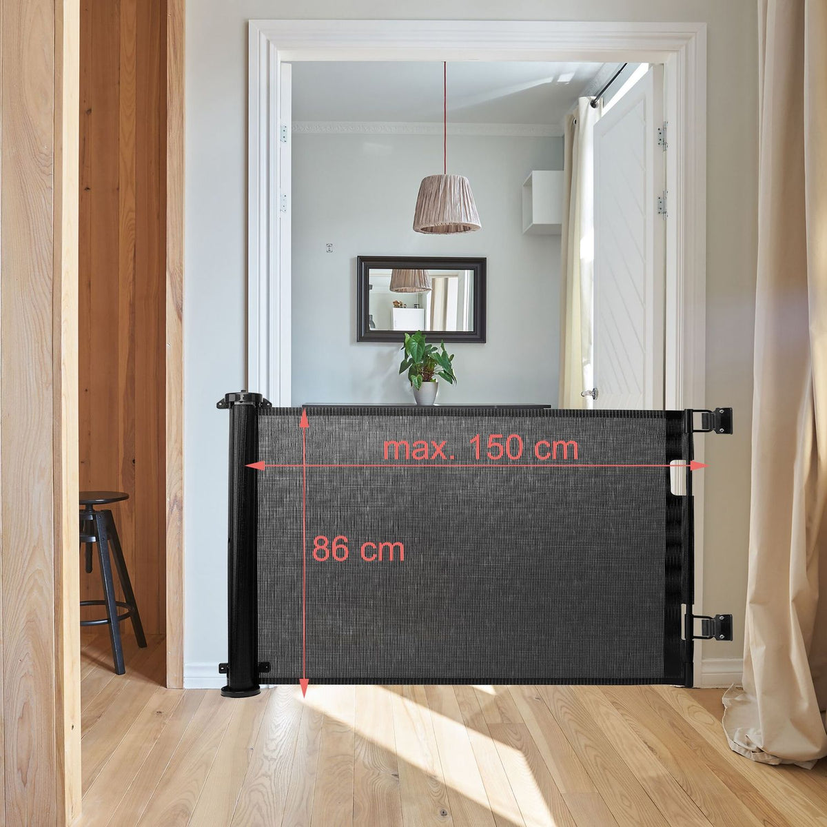 Expandable Child Safety Gate for Doors and Stairs