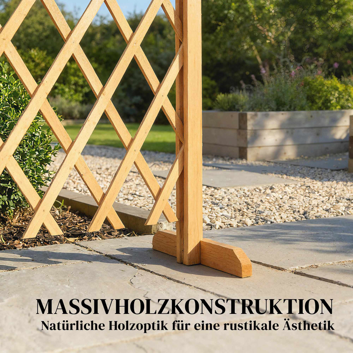 Expandable Freestanding Trellis Set, 180 x 30 x 103 cm, Brown