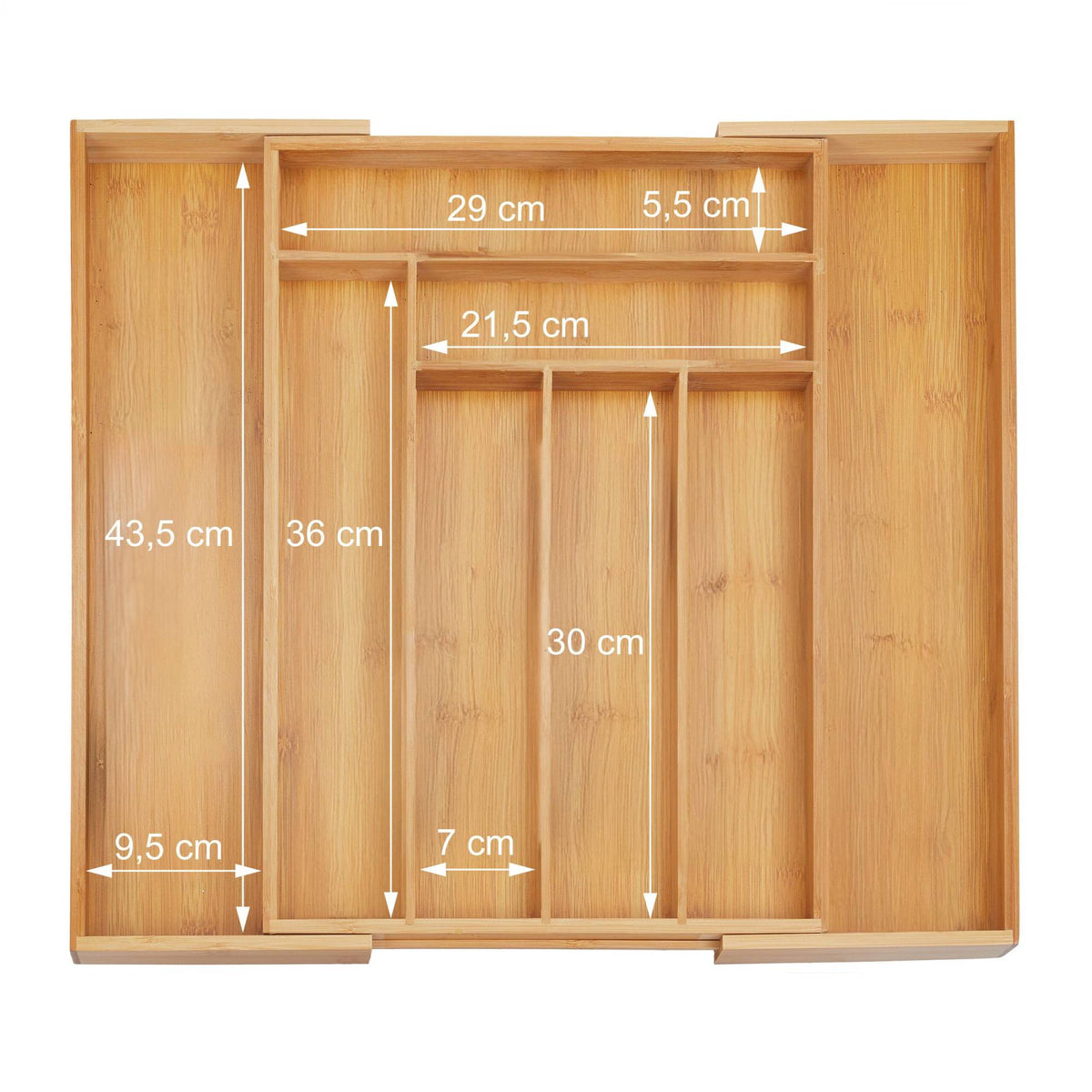 Extendable Bamboo Cutlery Tray