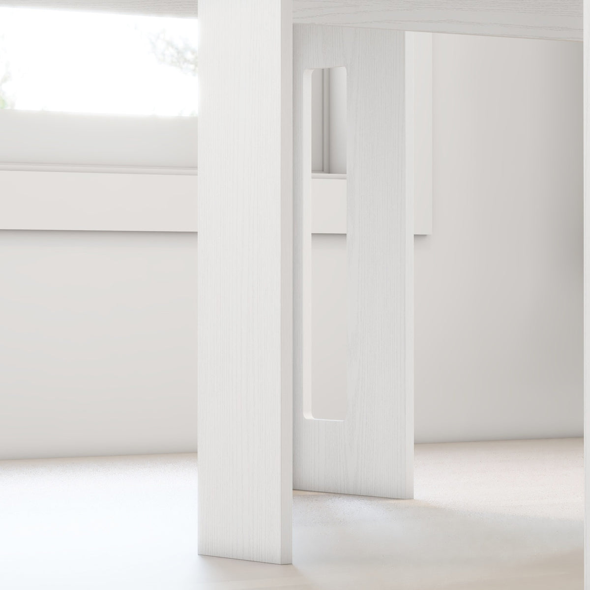 Extendable Dining Table, White, 60-180 x 85 x 75 cm