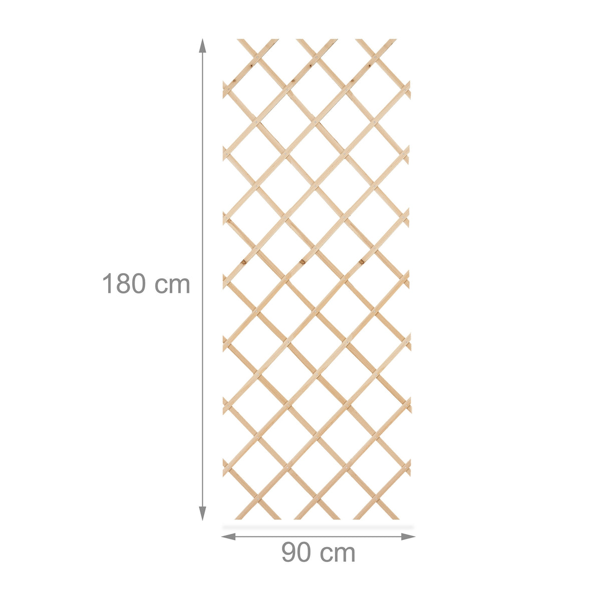 Extendable Plant Trellis Set, 180x90 cm, Wall-Mounted
